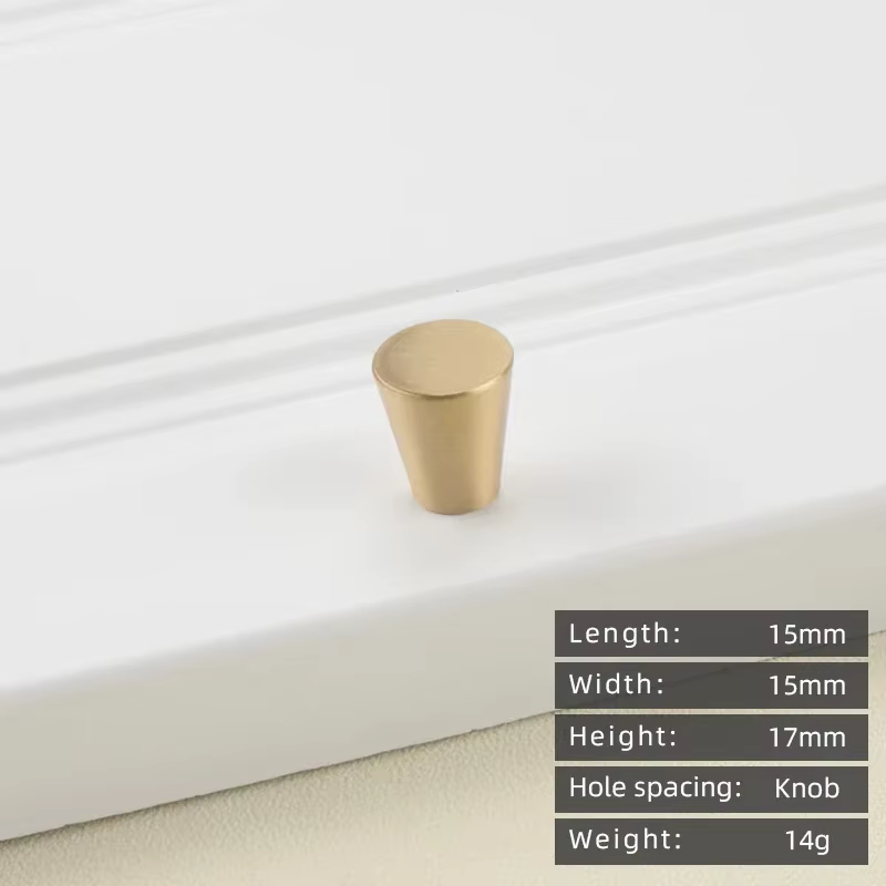 Poignée de meuble KEDLO de style européen minimaliste en laiton massif, bouton doré classique de lux