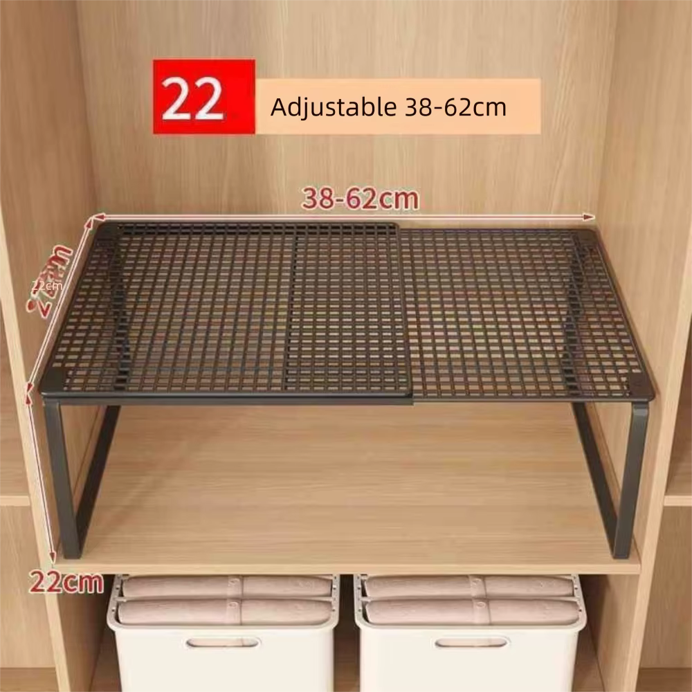 Étagère de placard en métal DIY extensible et réglable