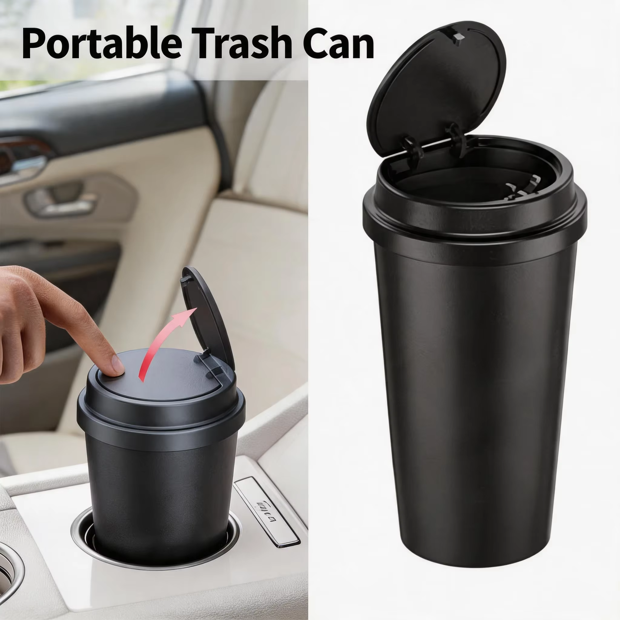 Poubelle portable pour voitures