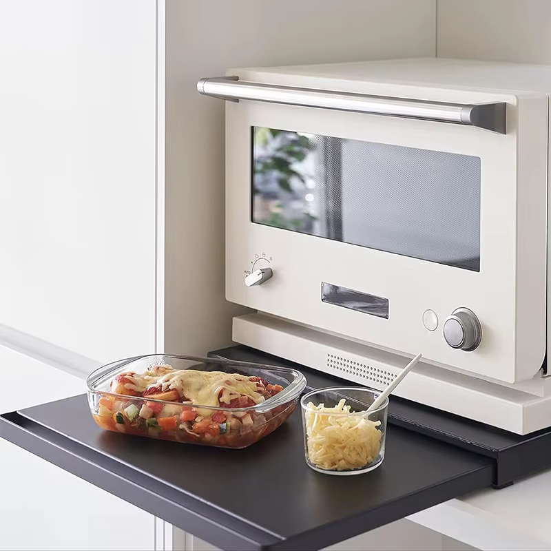 Étagère de rangement coulissante pour micro-ondes de cuisine