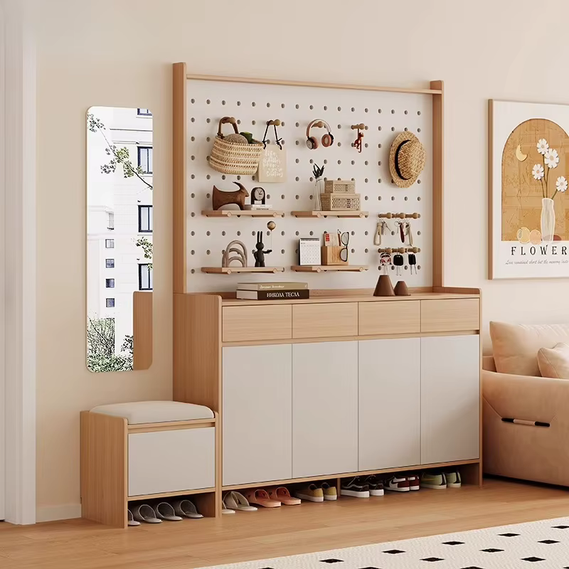 Présentoir d'entrée étagère à chaussures murs stockage luxe moderne