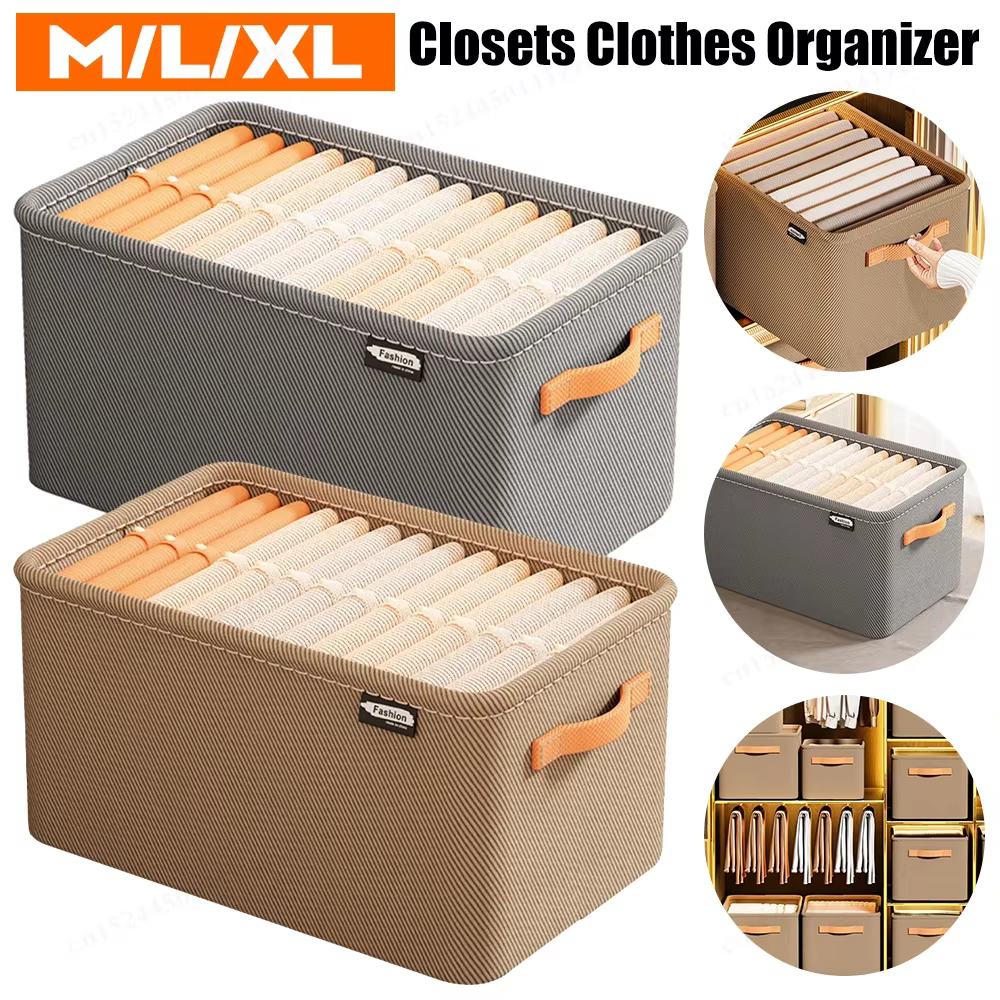 Armoire épaissir vêtements organisateur avec poignée pantalon pull