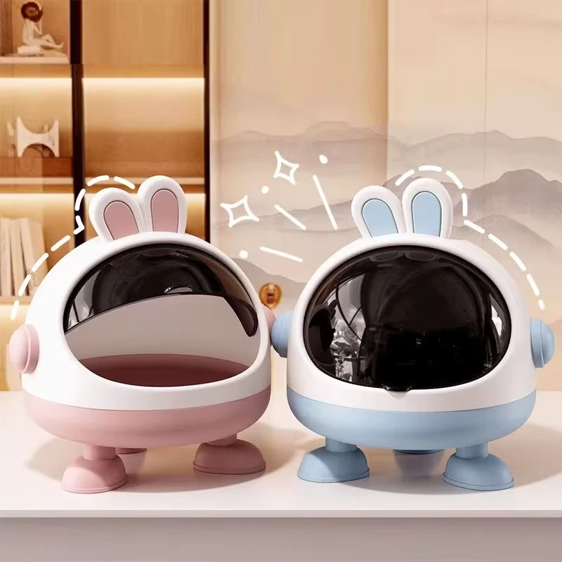 Boîte de rangement pour bébé avec tapis pour poupées Labubu Lapin Mignon