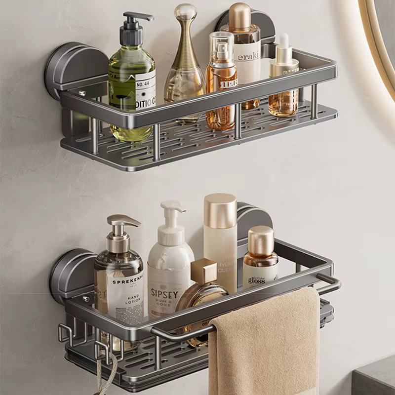 Étagère de salle de bain à ventouse sans perçage