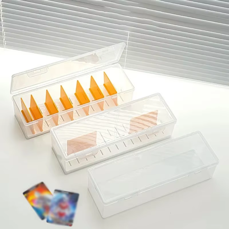 Boîte de rangement de cartes avec couvercle