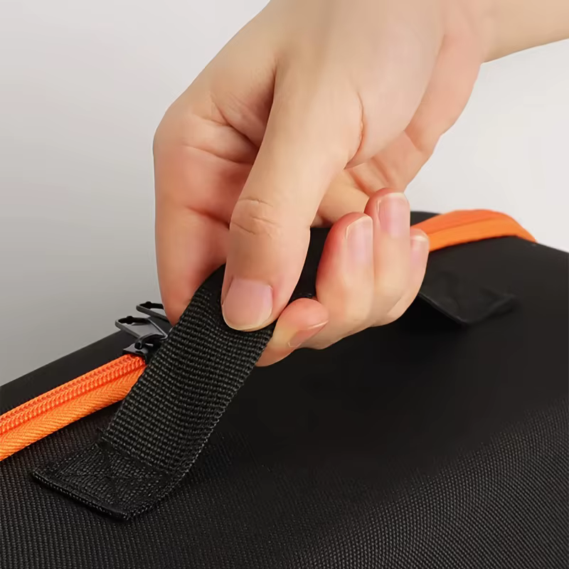Boîte de rangement d'outils avec plusieurs compartiments et sacs à fermeture éclair - Sac