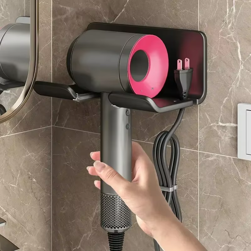 Rangement mural pour sèche-cheveux T1