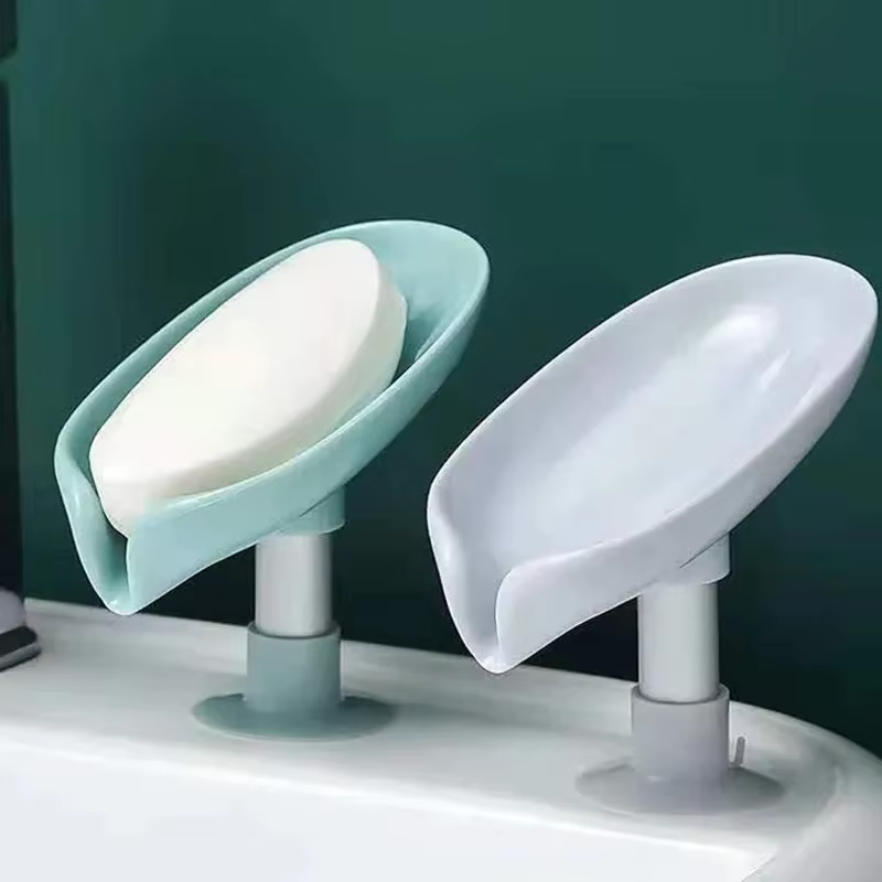 Porte-savon en forme de feuille