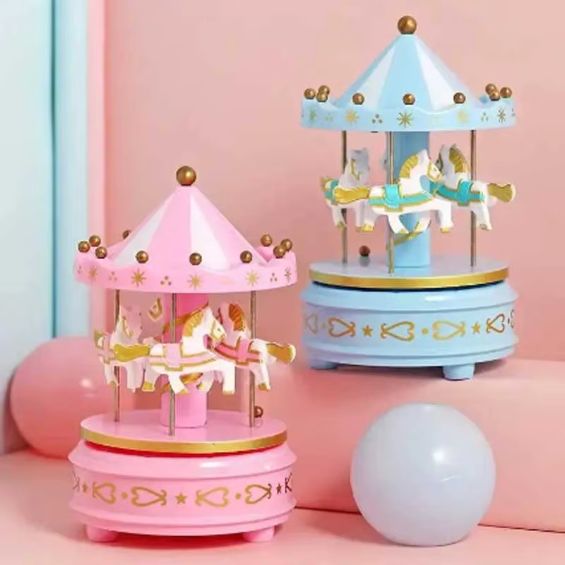 Boîte à musique de carrousel de luxe