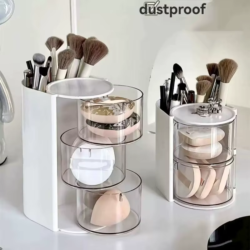 Boîte de rangement pour bouffées de beauté