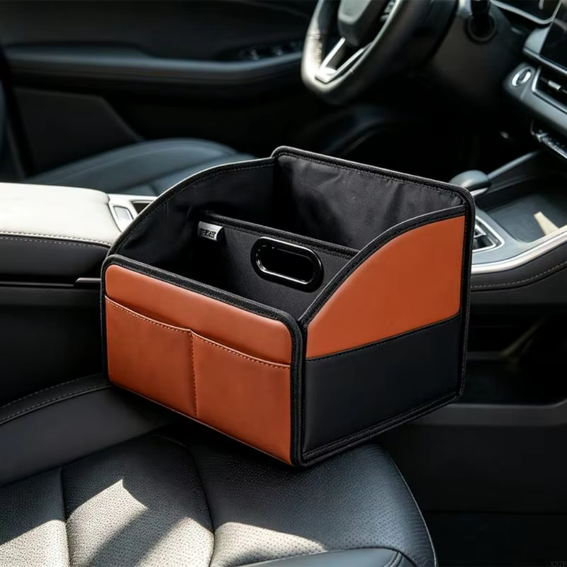 Boîte rangement pour cabine voiture avec ouverture poignée