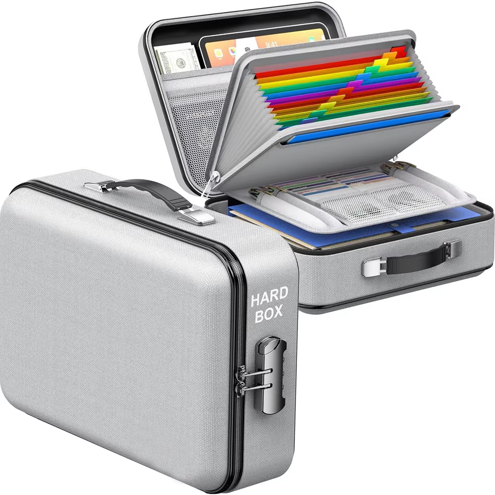 Boîte à documents ignifuge avec serrure