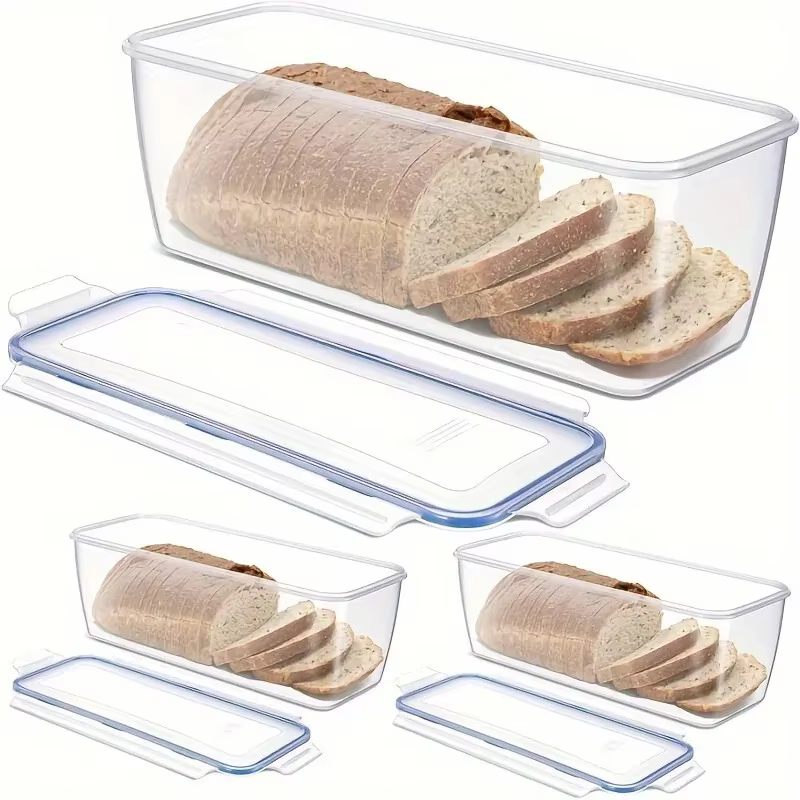 Boîte de rangement de pain en plastique