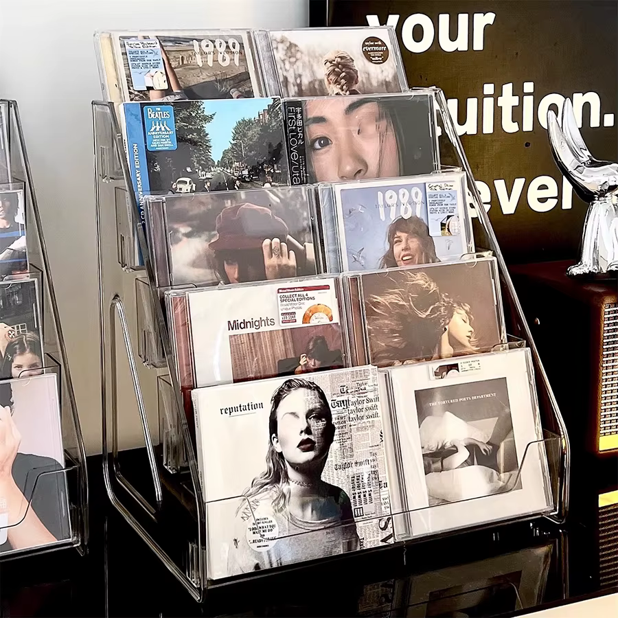 Support pour CD, boîte de rangement pour albums