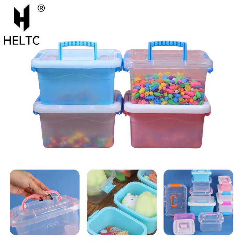 Boîte de rangement en plastique avec couvercle