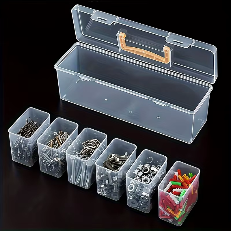 Boîte de rangement portable pour 7 pièces d'outils