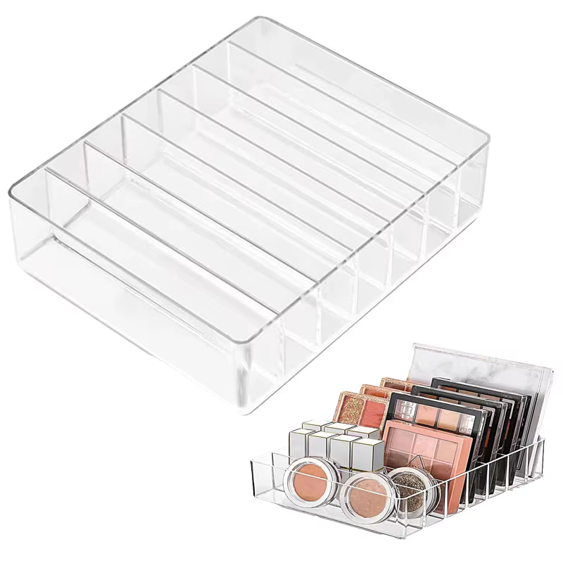 Boîte de rangement d'outils de maquillage à 7 grilles