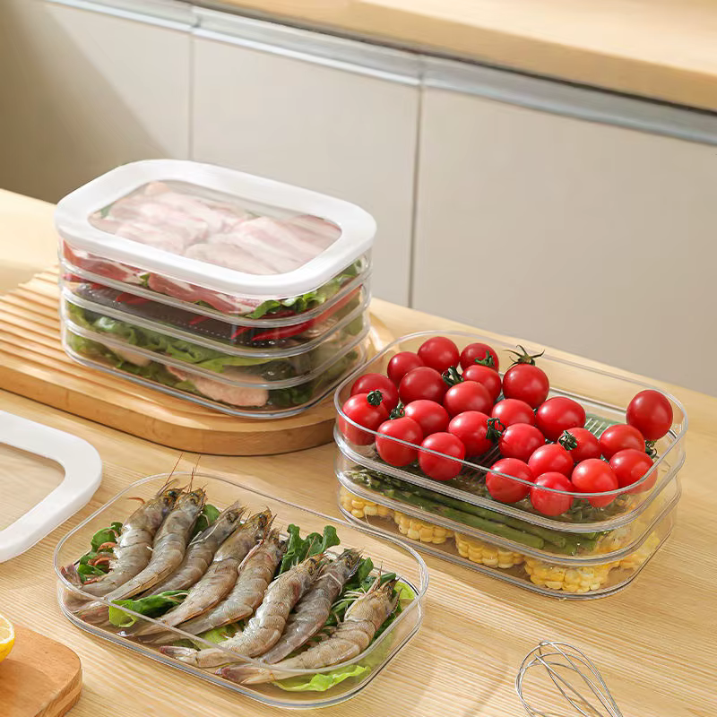 Boîtes de préparation de repas empilables avec couvercle