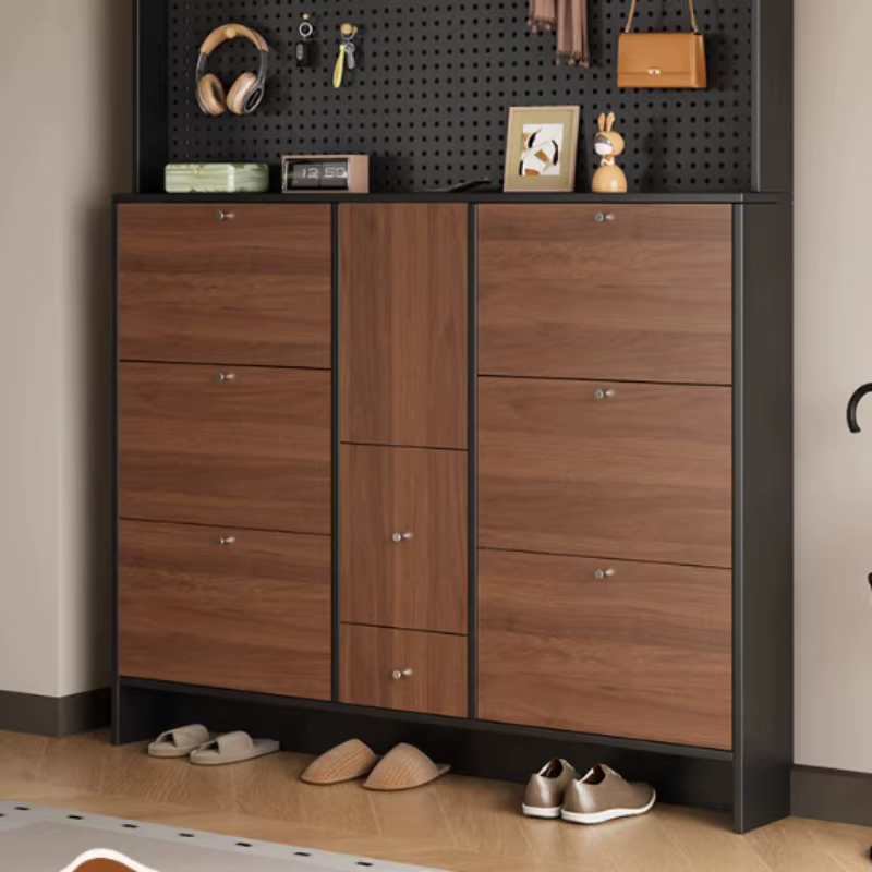 Meuble à chaussures étroit et mince pour salon et couloir