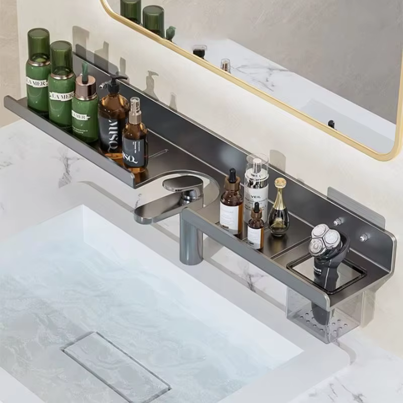 Étagère de rangement murale pour salle de bain