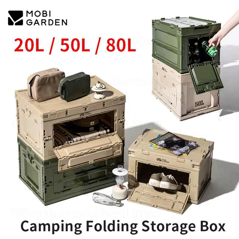 MOBI GARDEN-Boîte de Rangement Pliante Portable de Grande Capacité