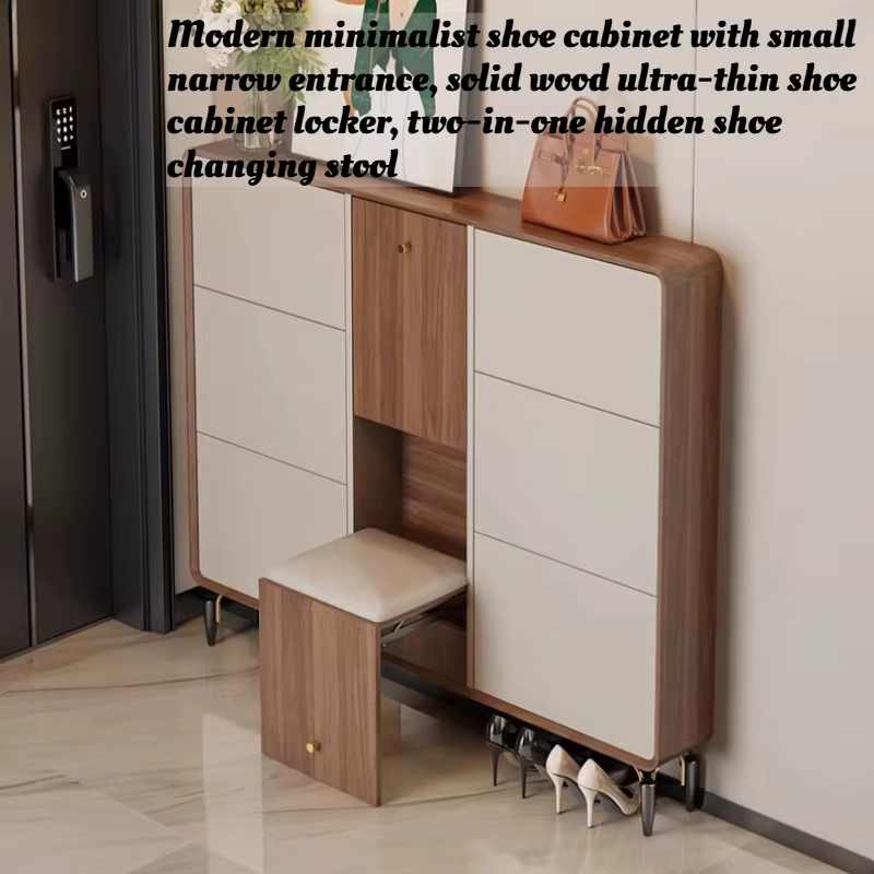 Meuble à chaussures moderne et étroit pour entrée
