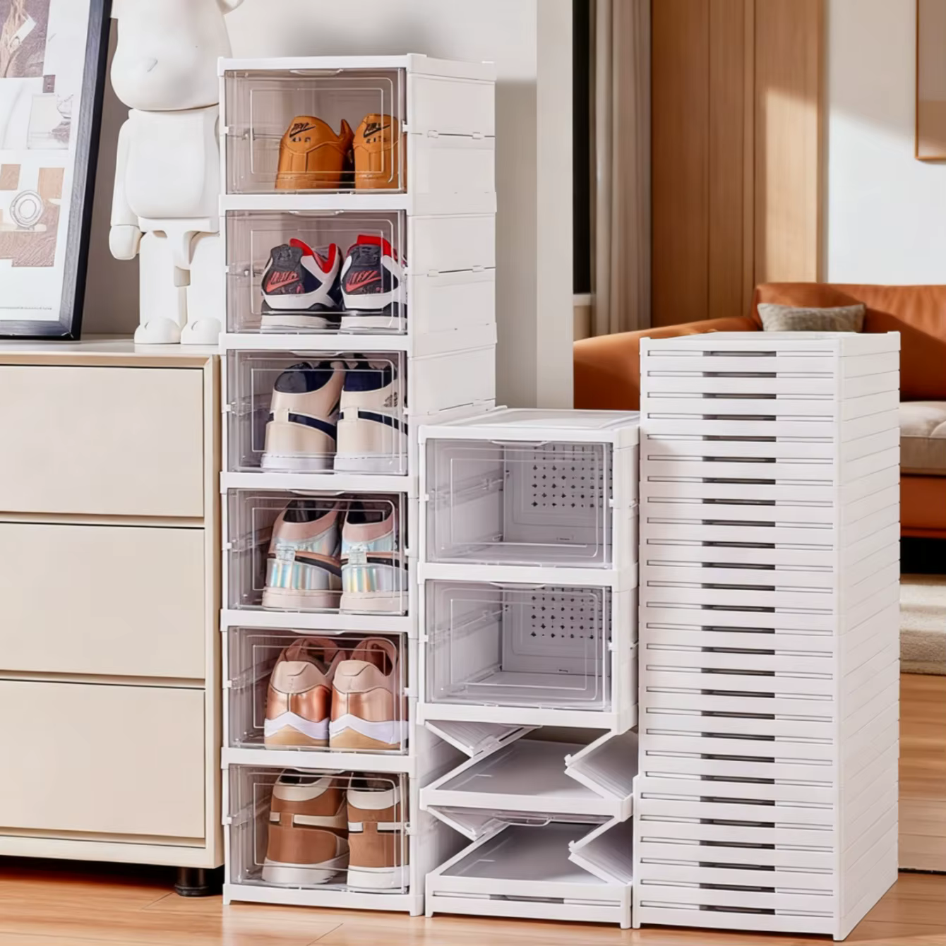 Boîtes de rangement pour chaussures de grande taille
