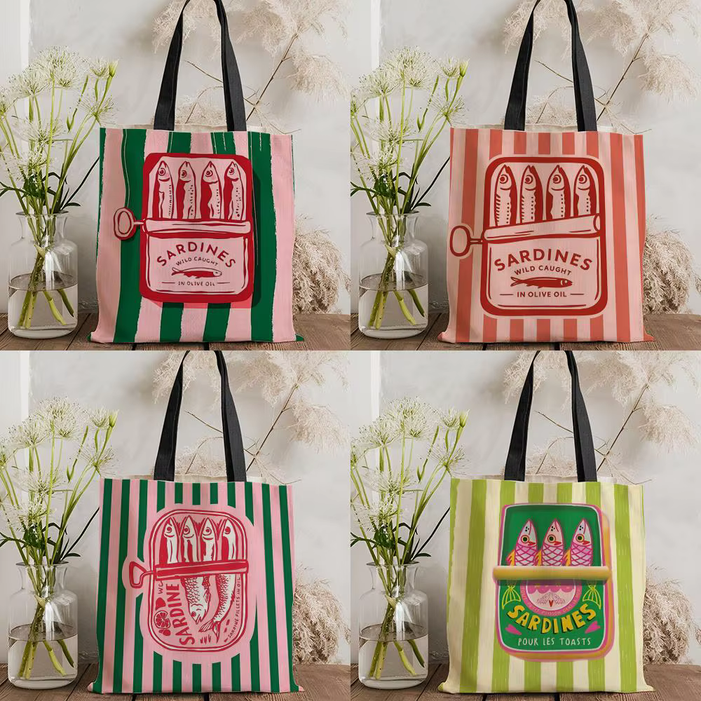 Sacs de rangement pour boîtes de conserve de sardines Coastal Charm