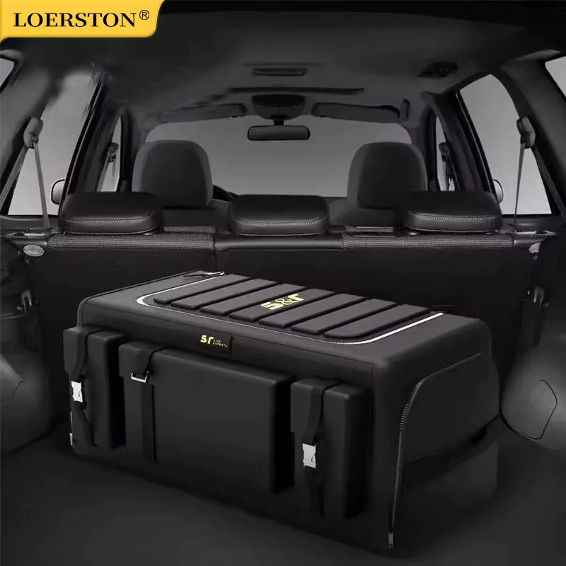 Organisateur de rangement de coffre de voiture avec couvercle