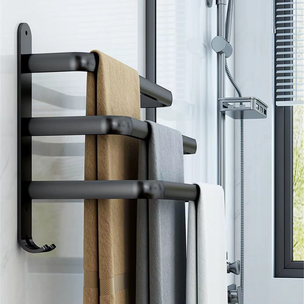 Porte-serviettes de salle de bain 3 couches sans perceuse