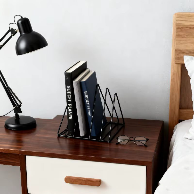 Étagère de bureau en fer forgé, étagère de table en métal, étagère de rangement simple