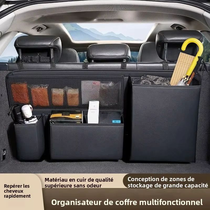 Sac de rangement arrière pour coffre