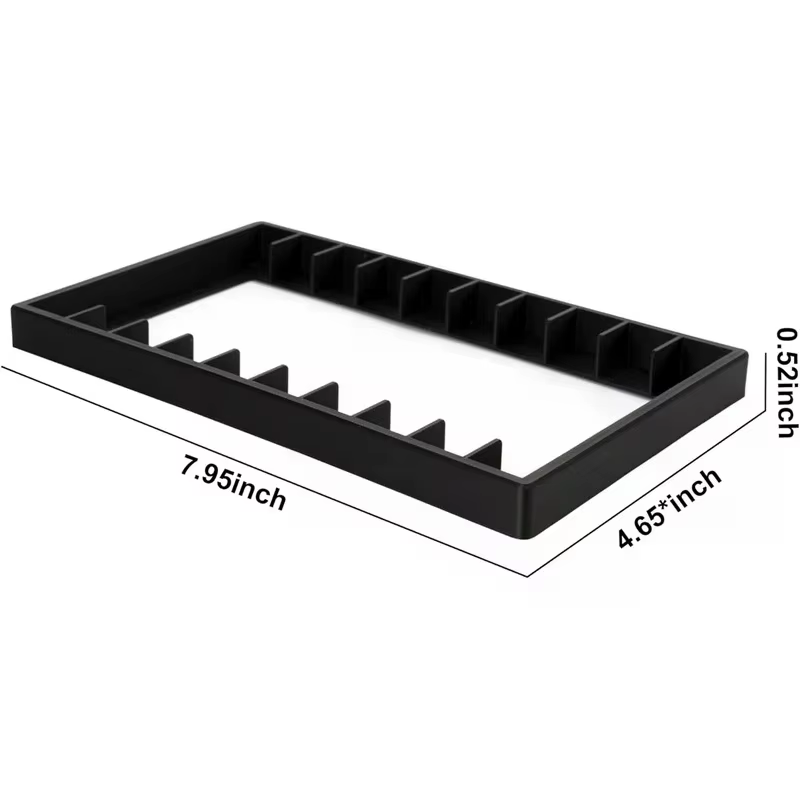 Organisateur de cassettes compactes, boîte en plastique noir, fermeture magnétique, support de rangement durable de grande capacité