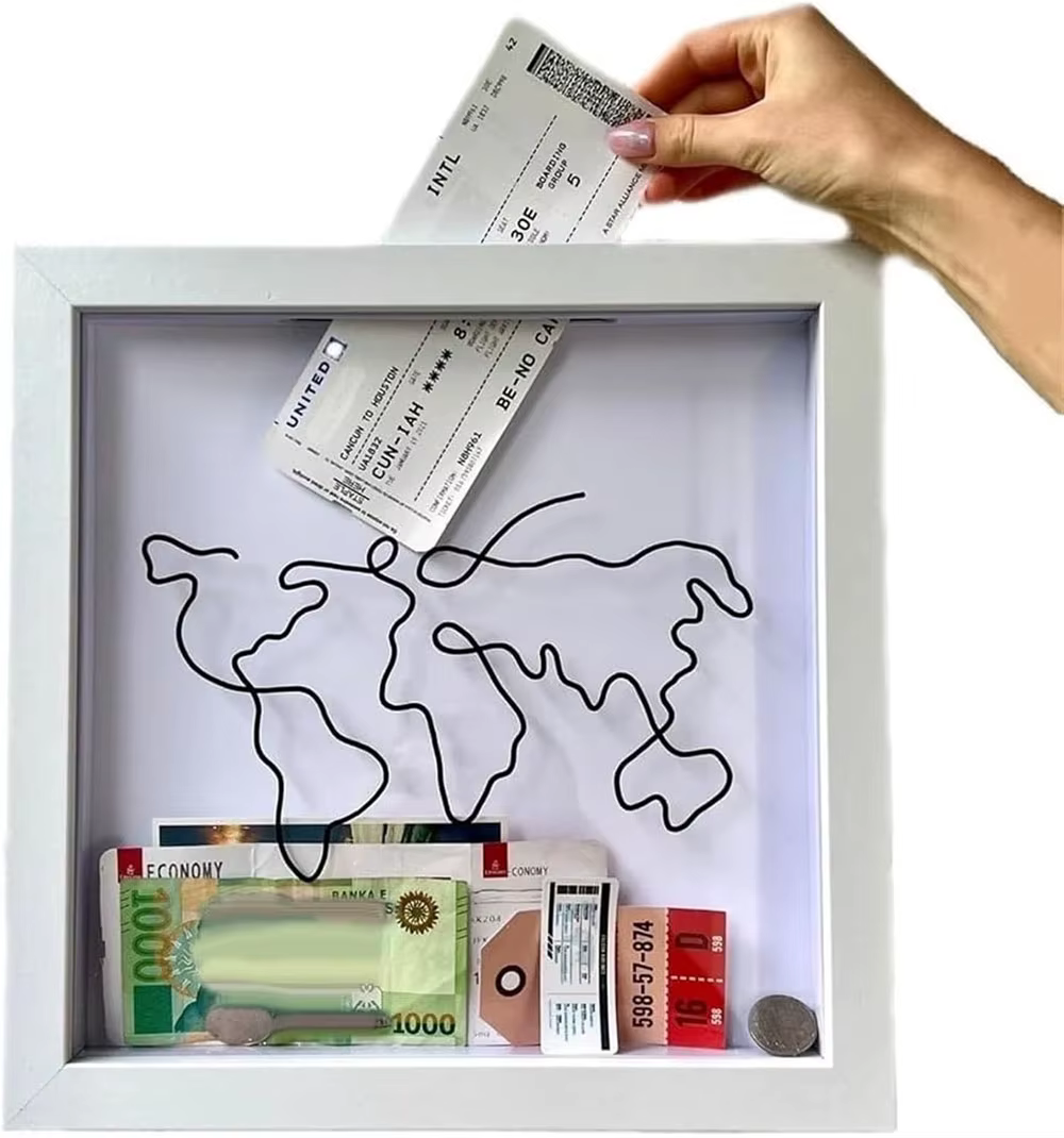Boîte d'archives d'aventure pour billet de voyage