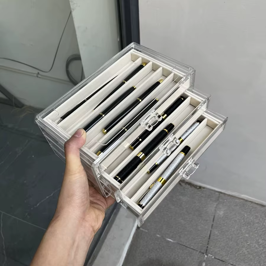 Boîte de rangement pour stylos et stylos à bille