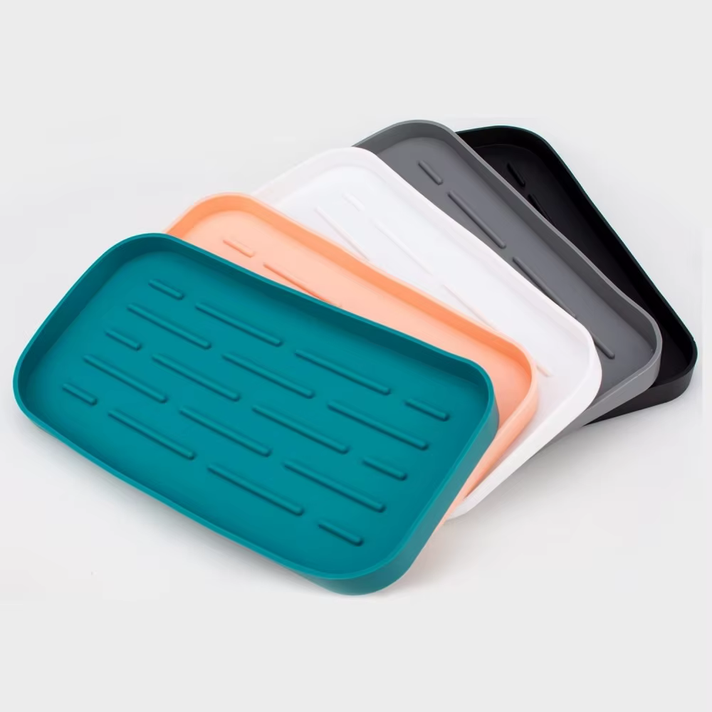 Plateau de drainage carré en silicone