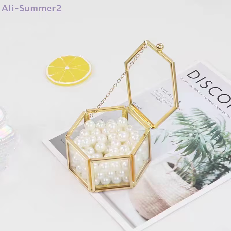 Boîte à bagues hexagonale haut de gamme