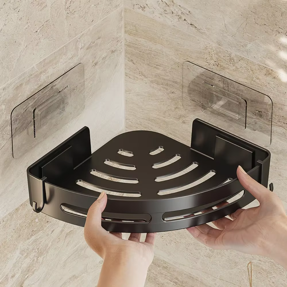 Support de rangement en plastique pour salle de bain