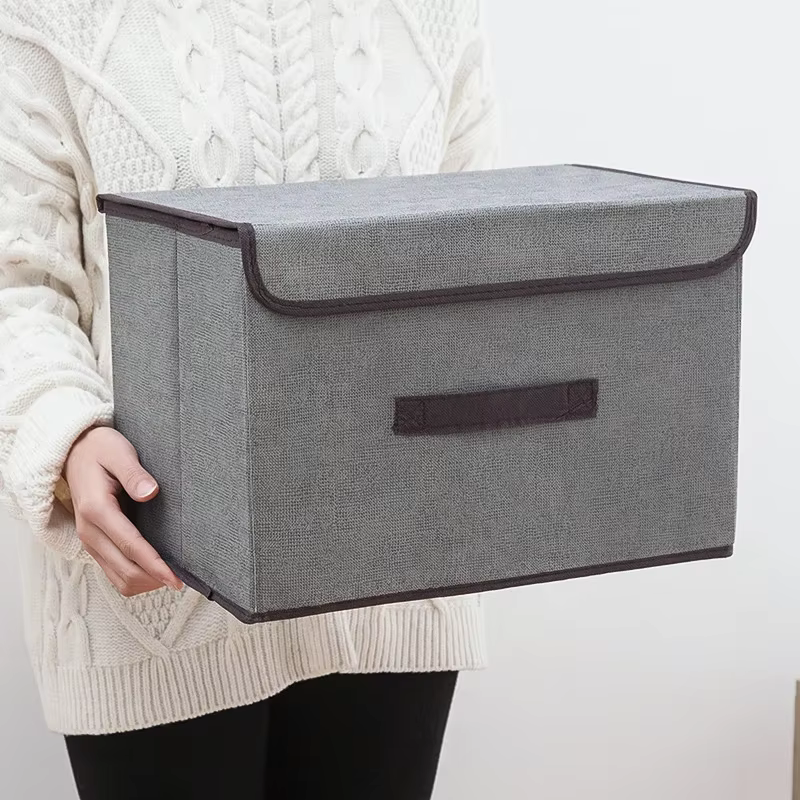 Boîte de rangement pliable en tissu Non tissé