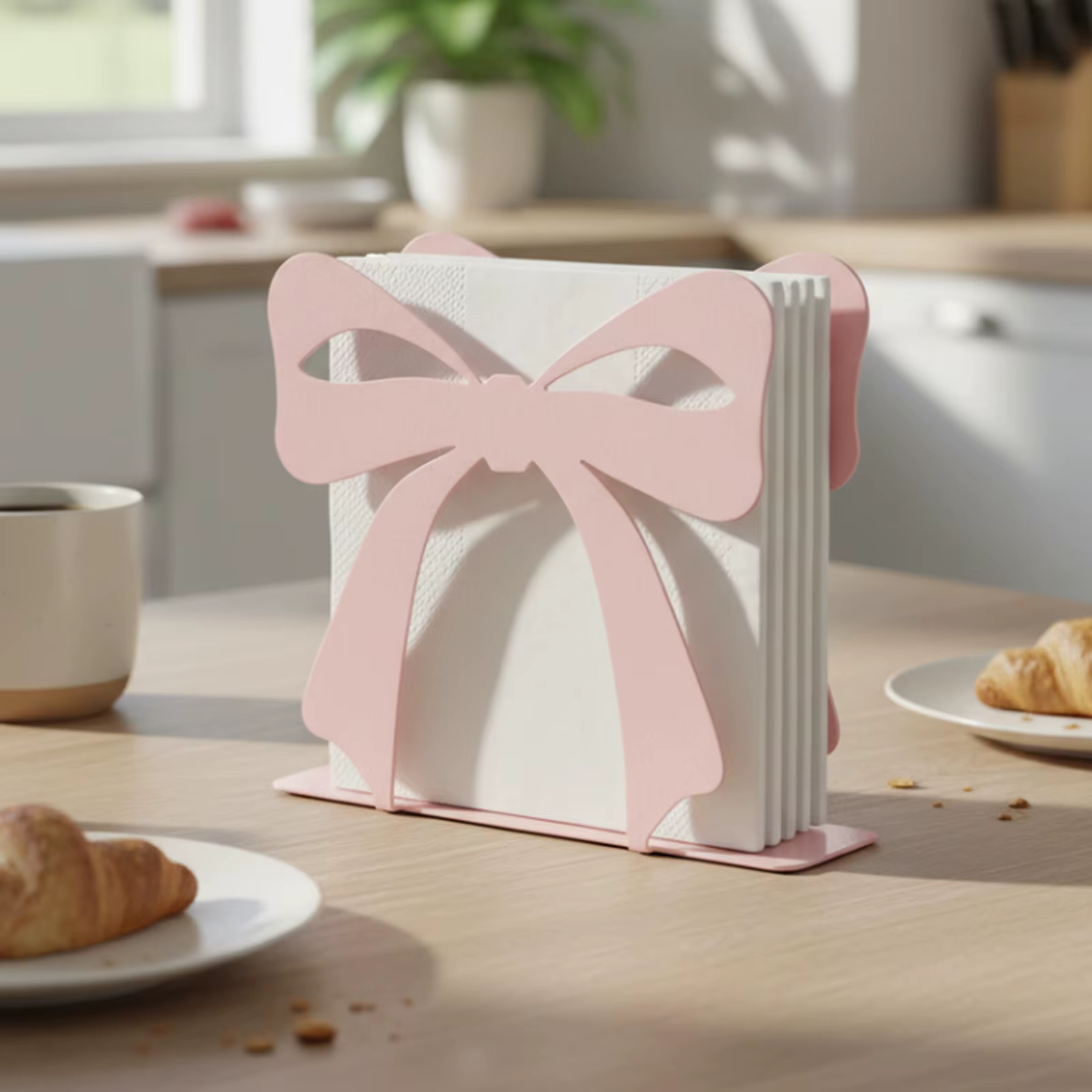 Porte-serviettes moderne sur pied pour table