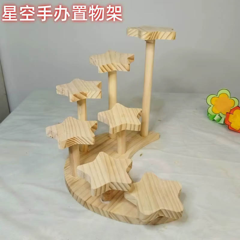 Supports de rangement en bois faits à la main