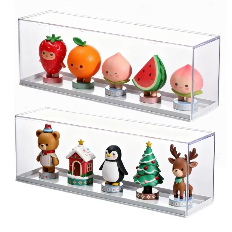 Mallette de rangement d'affichage en acrylique pour figurine d'action