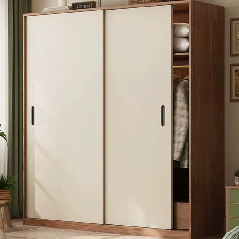 Armoire de rangement coulissante mobile de style rétro français