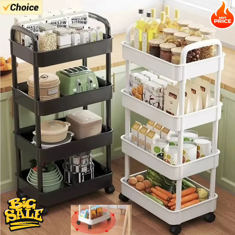Étagère de rangement multifonctionnelle blanche à 5 niveaux