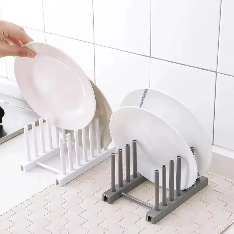 Égouttoir à vaisselle en plastique multifonctionnel pour armoire de cuisine
