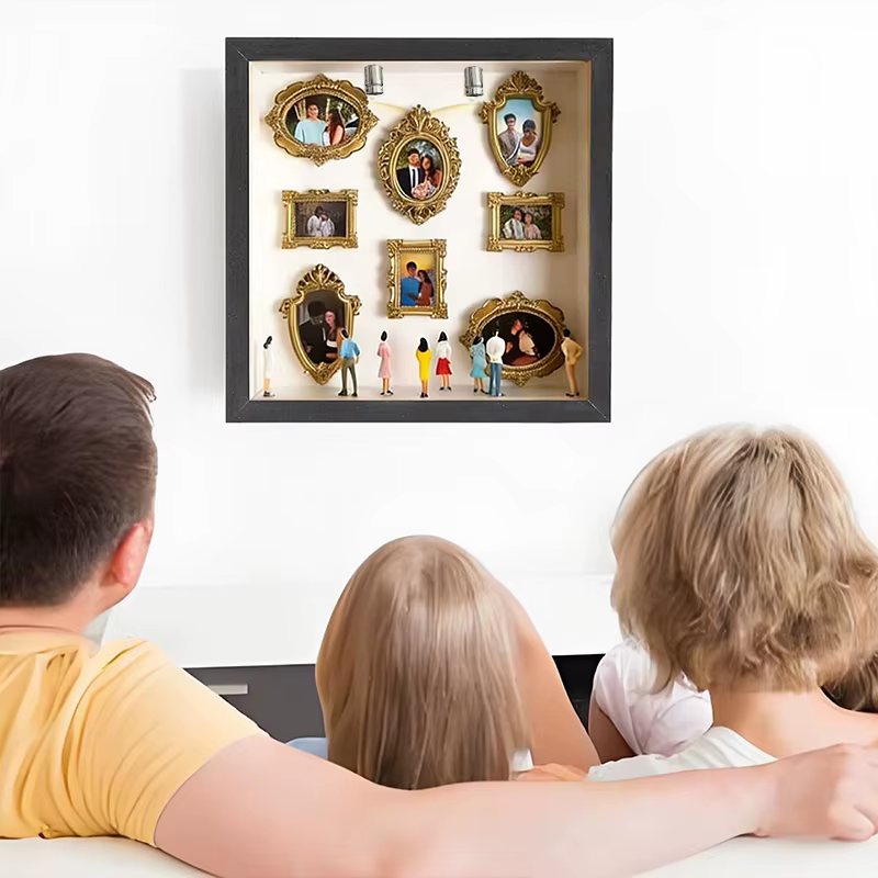 Boîtes à Ombre Personnalisées pour Photos – Mini Musée DIY – Boîte à Silhouettes – Cadre de Présentation – Vitrine