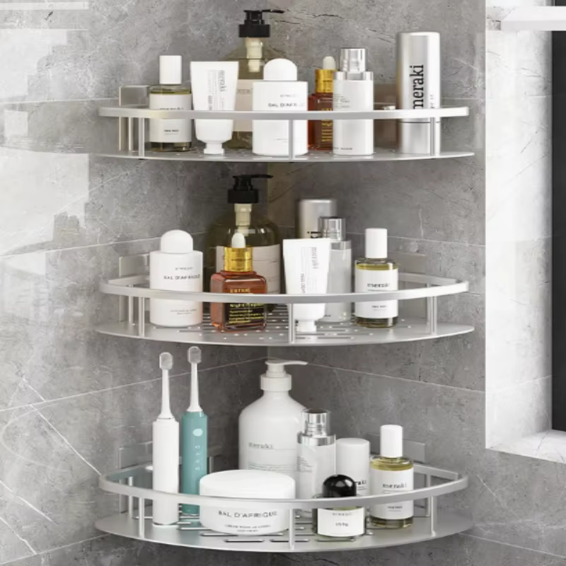 Étagère murale de salle de bain autocollante