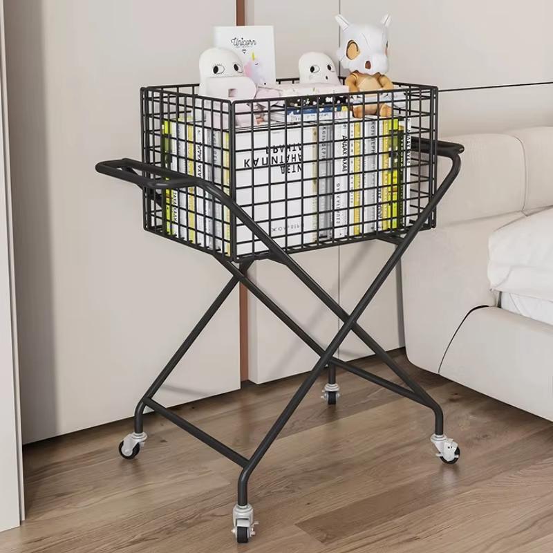 Chariot de rangement de jouets roulants pour enfants