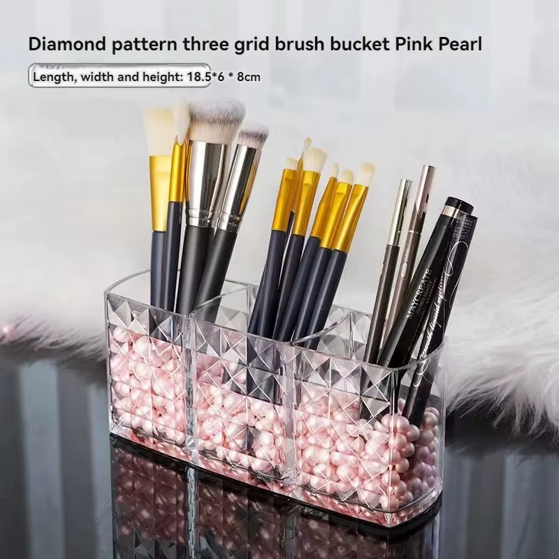 Boîte de rangement à motif de diamant