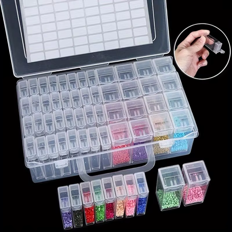 Coffret de rangement de perles de peinture diamant